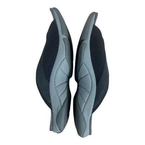 Merrell BELLUNA Women Black Sandals Size 10 Slip-On Leather Flip Flops Open Toe - Picture 5 of 14